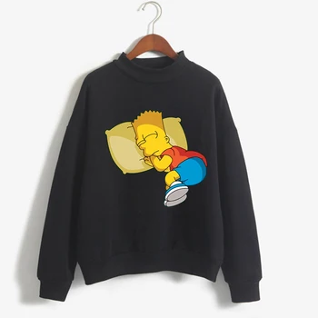 Simpsons, majica Oblačila Natisnjeni hoodie Priložnostne Ženske Vrh Grafični Žensk Kawaii