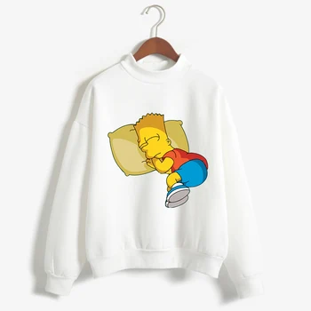 Simpsons, majica Oblačila Natisnjeni hoodie Priložnostne Ženske Vrh Grafični Žensk Kawaii