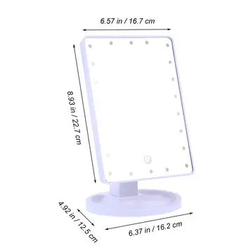 Profesionalni LED Zaslon na Dotik Osvetljeno Ogledalo Ličila z LED Osvetlitev Zaslona na Dotik Zatemniti 180 Stopinj Nastavljiv Tabela Ogledalo