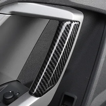 Avto Styling Vrat Ročaj Dekoracijo Okvir Nalepke Kritje Trim Za Audi Q3 2019 Ogljikovih Vlaken Barva Notranjosti Auto Dodatki
