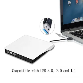Zunanji USB 3.0 za Visoke Hitrosti DL DVD RW, CD Burner Pisatelj Slim Prenosni Optični Pogon za Asus dell Acer MacBook, zato vam priporočamo njegovo Univerzalno