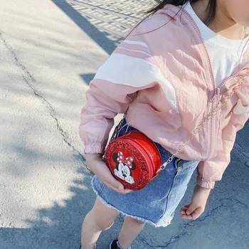 Disney korejsko Dekle, ki je Vreča Mini Torba Risanka Mickey Mouse Minie Donald Anime Baby Kovanec Torbici Dekle Crossbody Vrečko Torbice