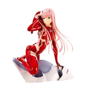DRAGA v FRANXX anime številke Nič Dveh 16 cm rdeča oblačila dekleta PVC dejanje slika toy Model Igrače Seksi Dekle, Zbirka Lutk