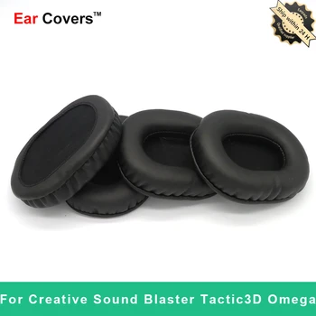 Blazinic Za Creative Sound Blaster Tactic3D Omega Slušalke Earpads Zamenjava za Slušalke Ear Pad PU Usnje Goba Pene