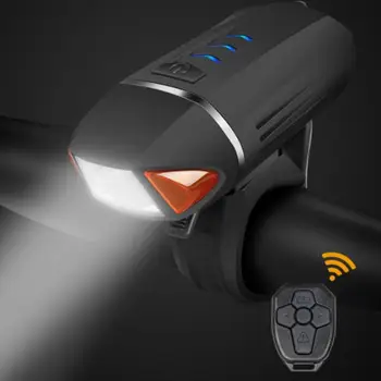 Črn USB Polnilne Kolo LED Daljinski upravljalnik Smerniki Kolesa Spredaj Vključite Signal Horn Lahka Kolesarska Oprema Dropshipping