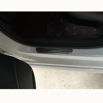 Auto Door Polico Izvažajo Ploščo Trim Stražar Dobrodošli Pedal Nalepke Protector Za Volkswagen VW POLO 2011-2019 Avto Styling Dodatki
