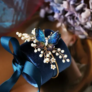 SINZRY vroče prodajo ročno izdelanih naravnih pearl epoksi metulj letnik nastavljiv čar zapestnice & bangle eleganten nakit poletje