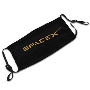 Spacex Zlato Ljubitelj Umetnosti Logotip Masko S Filtrom, Elon Musk Elon Musk Cybertruck Cyber Tovornjak Tesla Dežurni Pickup Atv V10 Spacex