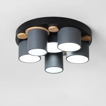 Nordijska sodobno minimalistično ustvarjalni krog LED stropna svetilka tovarne neposredno prodajo, dnevna soba, spalnica macaron lučka