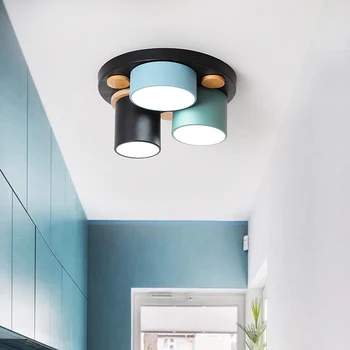 Nordijska sodobno minimalistično ustvarjalni krog LED stropna svetilka tovarne neposredno prodajo, dnevna soba, spalnica macaron lučka