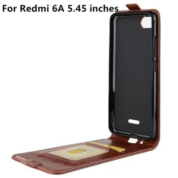 Za Xiaomi Redmi 6A Primeru Xiomi Redmi 6A Xioami Redmi 6A Flip Luksuzno Usnjeno Denarnico, Telefon Primeru Hrbtni Pokrovček Za Xiaomi Redmi 6A 6 A