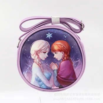 Disney plišastih nahrbtnik princesa Risanka otroke Mini torba PU ramenski dekle torbici gospa Elsa Zamrznjeni rami messenger