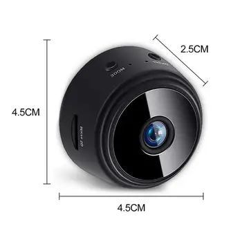 Mini Brezžična IP Kamera 2,4 GHz WiFi 720P HD Home Security-Fotoaparat Night Vision Brezžično Daljinsko Zaznavanje Gibanja Video A9 Fotoaparat