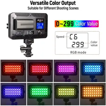 VILTROX RB10 RGB LED Kamera Video Svetloba, možnost zatemnitve 2500K-8500K Kamere LED Luči Plošča baterija+polnilec za Digitalne SLR Fotoaparate