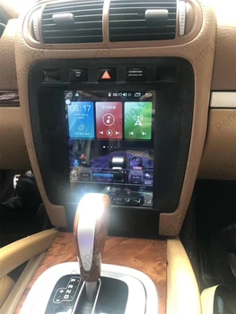 Tesla Slog Enota Navpično Zaslon, DVD Predvajalnik Za Porsche Cayenne med 2002 in 2010 naraščal Auto Stereo Radio Glavo Enota Multimedijski Predvajalnik Android