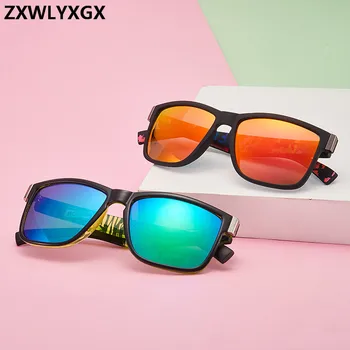 Vintage Kvadratni Okvir Šport Moških sončna Očala blagovne Znamke Oblikovalec Polarizirana sončna Očala Prostem Vožnje Sunglass UV400 Oculos