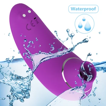 IKOKY Sesanju Vibrator Sex Igrače za Ženske Bradavičke Stimulator Klitoris Stimulator G-Spot Oralni Seks Silikonski 9 Speed USB Polnjenje