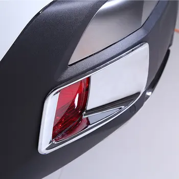 2x Avto ABS Chrome Zadnje Luči za Meglo Sijalka Kritje Trim Odtenek Nape Dodatki Za Peugeot 3008 GT 2017 2018