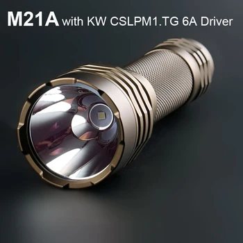 Svetilka Visoko Zmogljiva baterijska Svetilka Konvoj M21A z KW CSLPM1.TG 6A Gonilnik za Led Bliskavica, C8+ Plus 21700 Različica Taborjenje Luč