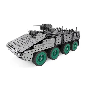 23.2 X 9.4 X 9,5 cm 797Pcs 3D Mehanske Oklepna Vozila Puzzle Model Komplet Kovin, Sestavljanje Sestavljanke Toy Model Gradnjo Kompleti za Darilo