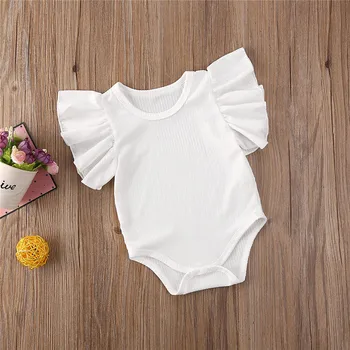 Novorojenega Dojenčka Baby bodysuit Dekle Bombaž Romper brez Rokavov Jumpsuit Oblačila, ki bebe baby telo Sunsuit