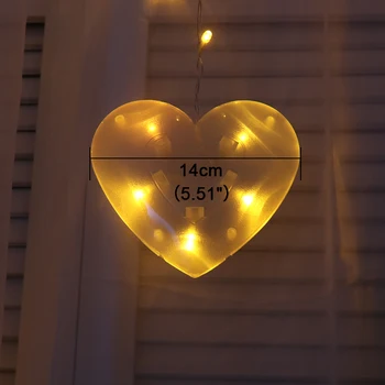 3 M x 0,75 M 120 Žarnice Srce LED Zavese Luči Božič Garland Okno na Prostem LED Luči Dekoracija Za Poroko Počitnice Stranka