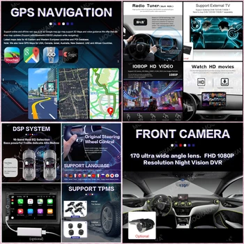 Android 10.0 4+64GB DVD player, Radio, GPS Navigacija Za Hyundai I30 2017 2018 Multimedijski Predvajalnik, radio, video, stereo glavne enote dsp