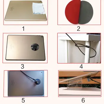 Vzdržljiv Prenosnik Anti Theft Prenosni Lock Luknja Krog Tablični Prenosnik Za IPad, MacBook Zvezek