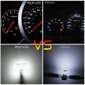 WLJH 6x Canbus LED Svetilke T5 73 74 Klin 3030 SMD Žarnica 12v Avto armaturne plošče armaturne Plošče Led Luč za Honda Odyssey 1995 - 2012