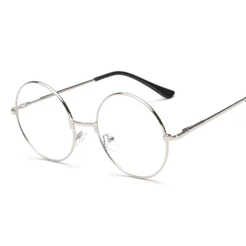 SUMONDY Moda Okrogle Kovinske Navadnega Stekla Očal Ženske, Moške Pomlad Tečaj Recept Očala Okvirjem Brez Dioptrije Očal UF36