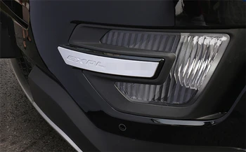 Avto Plastičnih Kromiranega ABS, Spredaj Meglo Lučka Pokrov Luči za Meglo Trim Za Ford Explorer 2016 2017 Dodatki