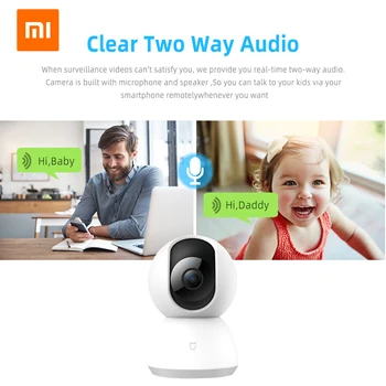 Xiaomi Mijia Mi 1080P Smart IP Kamera Zaščito Doma, Varnost Kotom 360 Brezžični WiFi Nočno gledanje Video Kamera Webcam Kamero