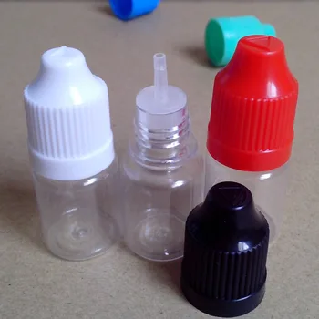 100 kozarcev 5ml Praznih Steklenic Jasno PET Plastike Kapalko Steklenico Z Otrokom Dokaz Skp E Tekočine Vail Brezplačna Dostava