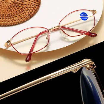 Prenosni Moških Stekla Anti-Modra Svetloba Obravnavi Očala Kovinski Okvir Lahek Obravnavi Očala Za Starejše Ženske Presbyopic Očala