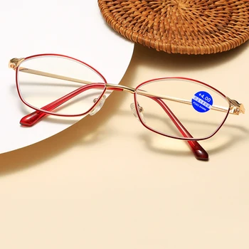 Prenosni Moških Stekla Anti-Modra Svetloba Obravnavi Očala Kovinski Okvir Lahek Obravnavi Očala Za Starejše Ženske Presbyopic Očala