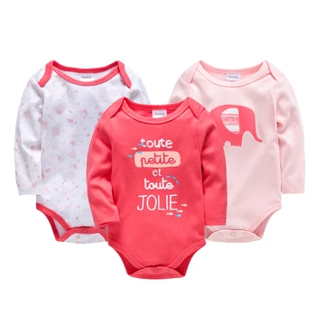 2019 Padec Newborn Baby Dekleta, Obleka, Jumpsuits 3PCS Jeseni Infantil Dekleta Onesies Srčkan Risanka Malčka Skakalec roupas bebe da