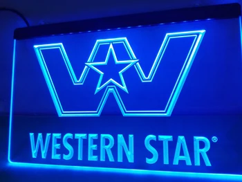 LG015 - Western Star Logotip Storitev, NOVE LED Neon Luči Prijavite doma dekor obrti