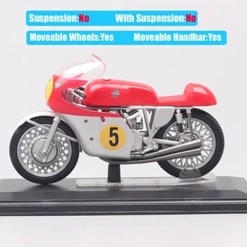 1:22 obsega Italeri MV Agusta 500cc Svetovni Prvak Leta 1963, Št. 5 Rider M. Hailwood GP dirke Diecast motorno kolo, Vozila kolo model Igrača