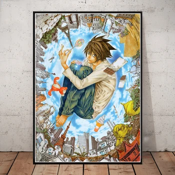 Smrt Opomba Plakati Klasičnih Anime Serije Platno Natisne Vrstici Soba Dekoracijo Slikarstvo, Umetnost Stenske Nalepke Sliko