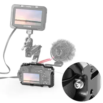 SmallRig A6400 Vlog Fotoaparat Kletko za Sony A6100 / A6400 funkcija w/ 1/4 3/8 Niti Luknje za Čarobno Roko Mikrofon DIY Možnosti 2310
