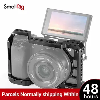 SmallRig A6400 Vlog Fotoaparat Kletko za Sony A6100 / A6400 funkcija w/ 1/4 3/8 Niti Luknje za Čarobno Roko Mikrofon DIY Možnosti 2310