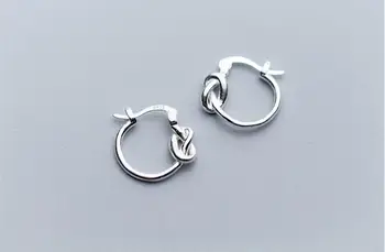 925 Sterling Srebro Edinstveno Oblikovani Piercing Huggie Hoop Uhan Za Ženske Sterling Srebrni Nakit Earing