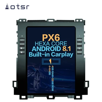 PX6 4GB Tesla slog Android 8.1 Avto GPS Za Toyota Land Cruiser Prado/Lexus GX470 2002-2009 Avto Multimedijski Sistem Igralec avto LCD