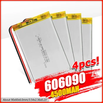 606090 3,7 V 4500mAh Litij-Zamenjavo Baterije Li-Po Litij-Li-polymer Baterija, Zamenjava Za Tablični DVD E-knjigo