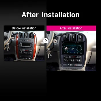 Seicane Android 9.1 10.1 palčni avto GPS Stereo Radio Enota Predvajalnik za Chrysler Pacifica 2006-2012 podporo Carplay Varnostne kamere, DVR