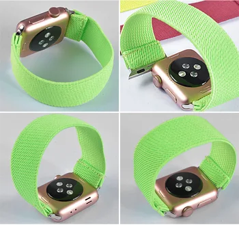 Scrunchie Trak za Apple Watch Band 42mm 38 mm Ženske Zapestje pas 40 mm 44 Iwatch Correa Zapestnica 5 4 3 2 Watchband Dodatki