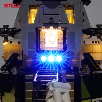 MTELE blagovne Znamke LED Light Up Kit Za Ustvarjalca Apollo 11 Lunar Lander Združljiv Z 10266