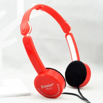 Zložljivi Prenosne Stereo Slušalke Slušalke 3.5 mm Slušalke Z Mikrofonom Žice Nadzor Za Otroka Otroci MP3, MP4 Mobilni Telefon Darilo