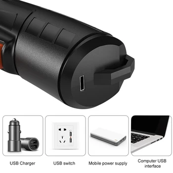 LOMVUM 4,2 V Zložljivi Akumulatorski Vijačnik USB Polnjenje Multifunctonal Vaja Gospodinjski Električni Izvijač DIY Orodja