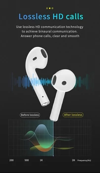 TWS brezžične bluetooth slušalke 5.0 športne slušalke samodejno seznanjanje za obe ušesi z mikrofonom, najbolj primerna za Telefone